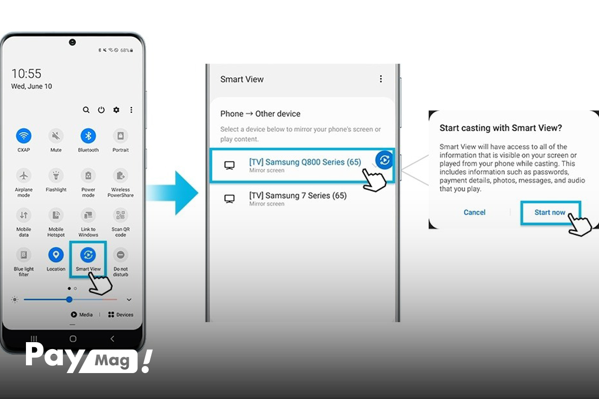 اتصال با فناوری Smart View