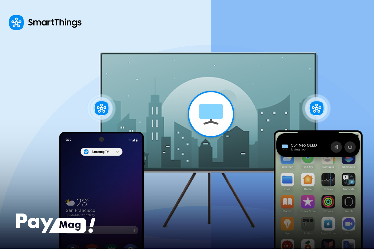 استفاده از اپلیکیشن SmartThings برای اتصال