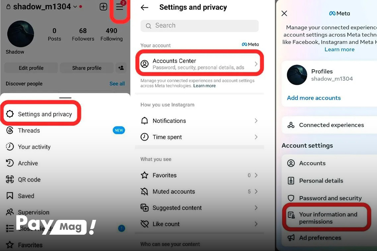ریست اکسپلور اینستاگرام با پاک کردن تاریخچه