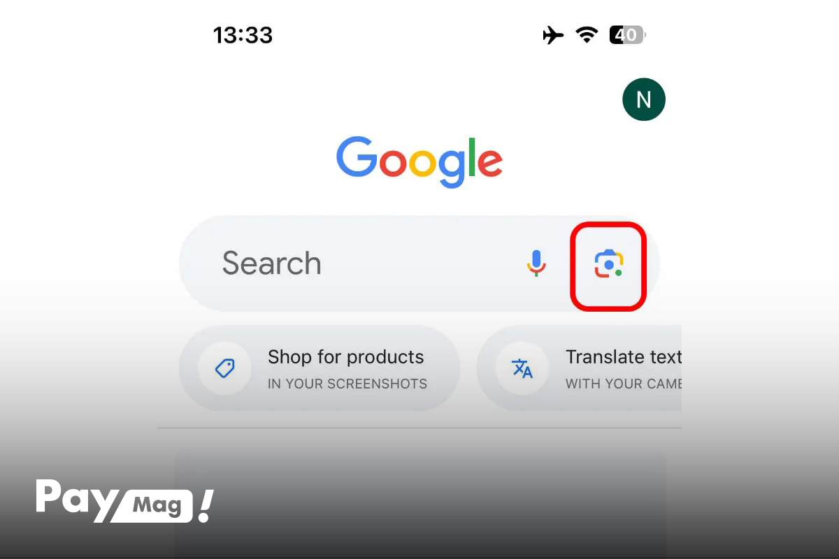اپلیکیشن گوگل و گوگل لنز