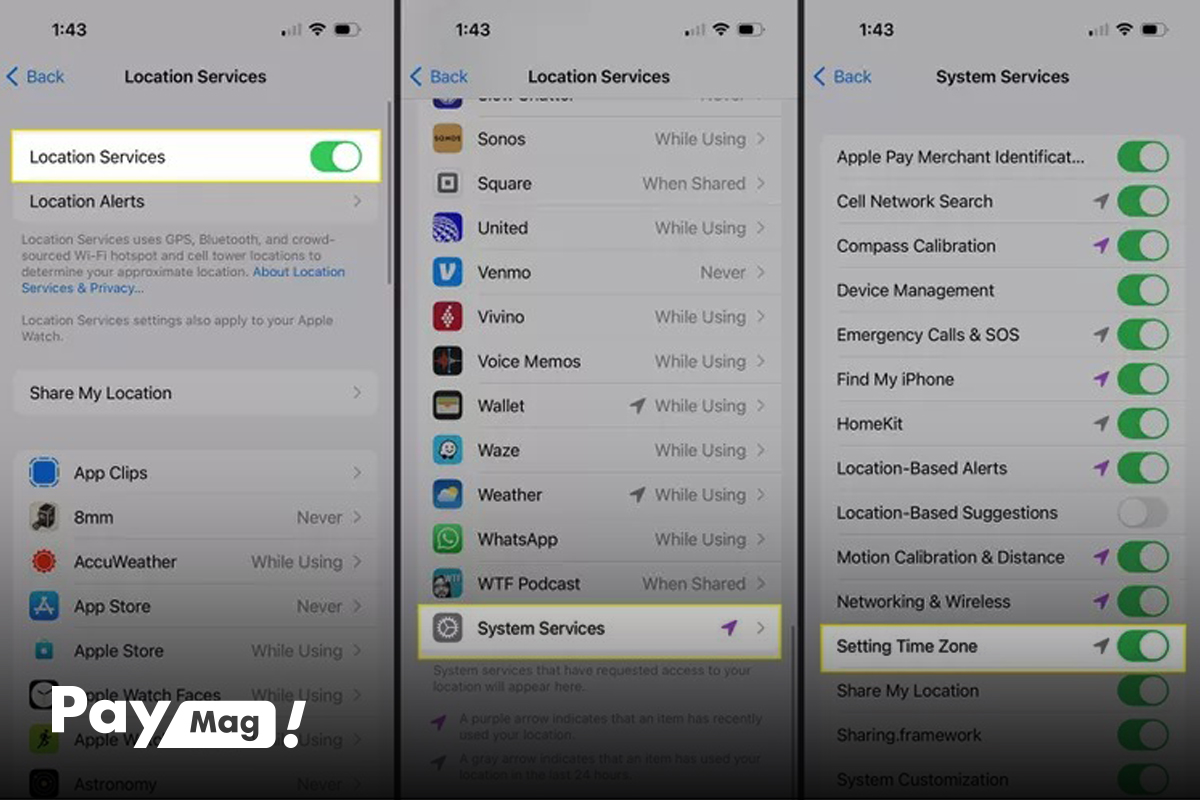 حل مشکل تنظیم ساعت آیفون