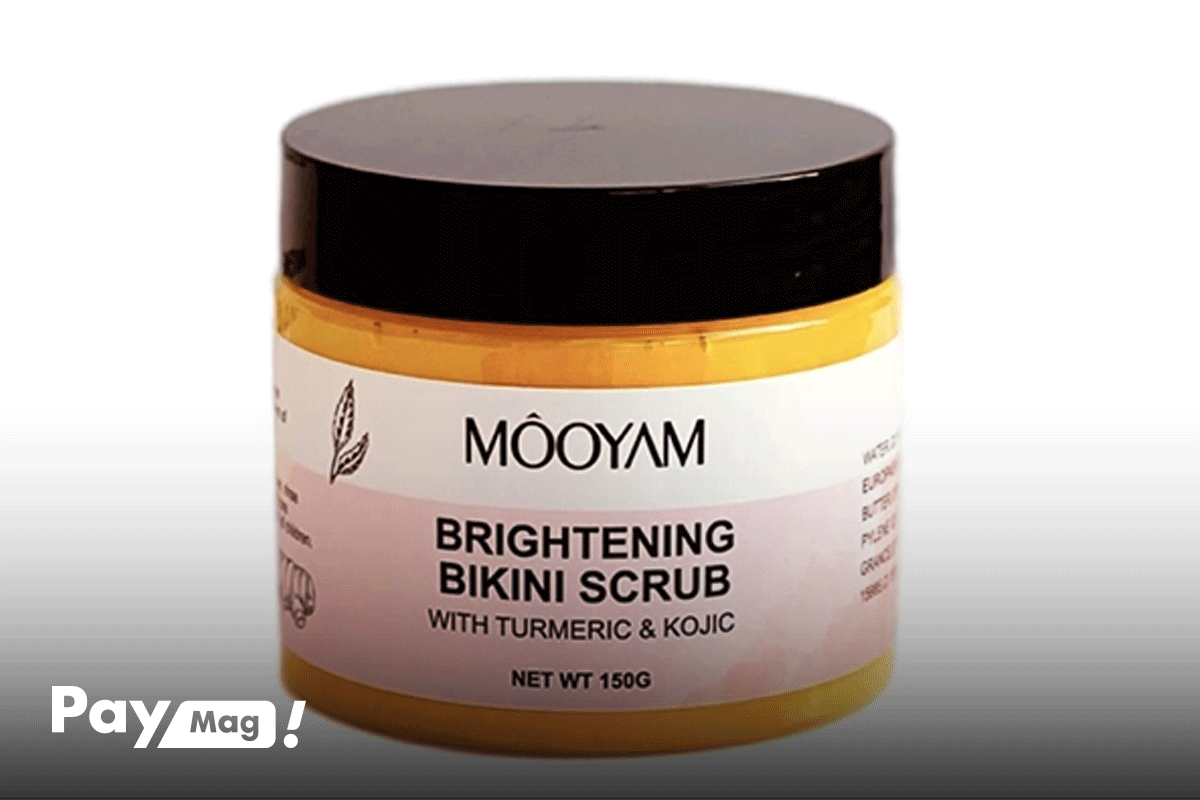 اسکراب روشن کننده بدن مویام مدل زردچوبه