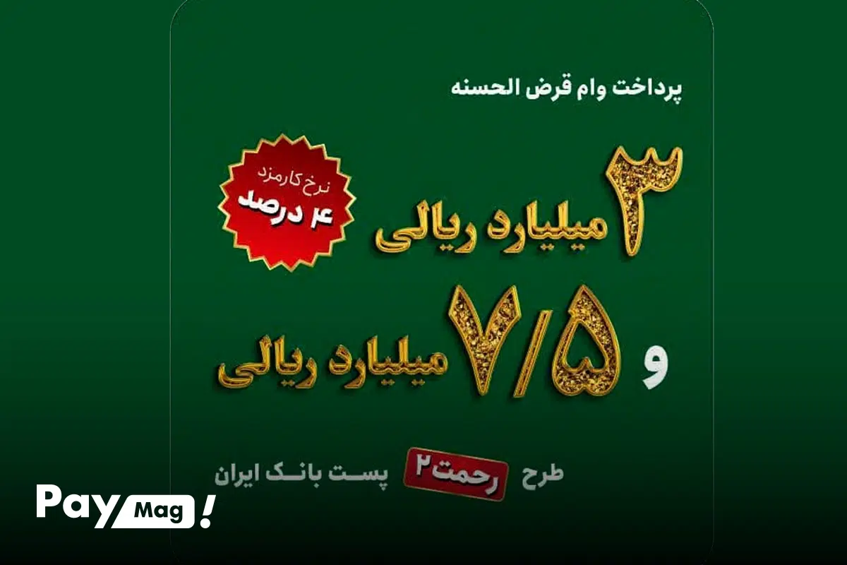 جدول بازپرداخت وام ۳۰۰ میلیونی بدون سود پست بانک