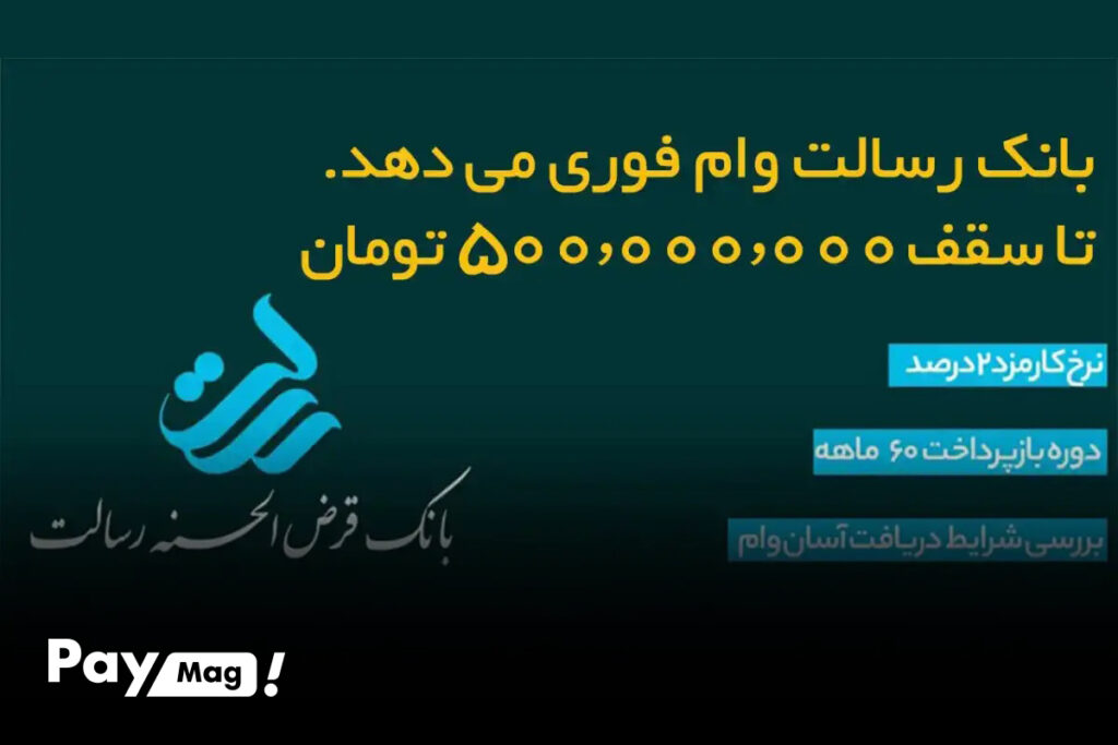 وام 500 میلیونی بانک رسالت