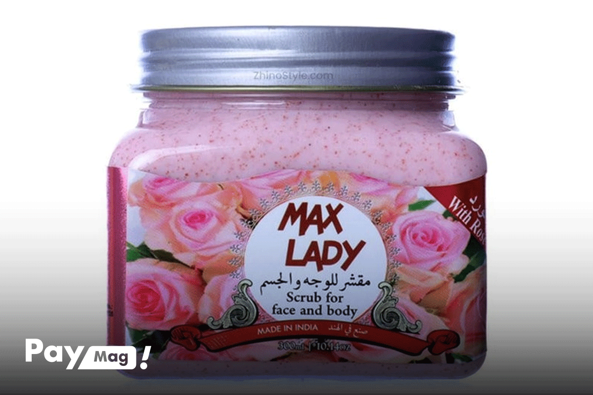 اسکراب لایه بردار پوست مکس لیدی مدل گل رز