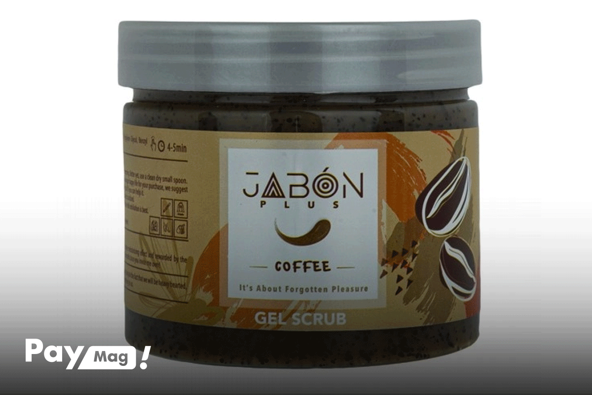 ژل اسکراب لایه بردار ژبن پلاس (Jabon plus) مدل Coffee