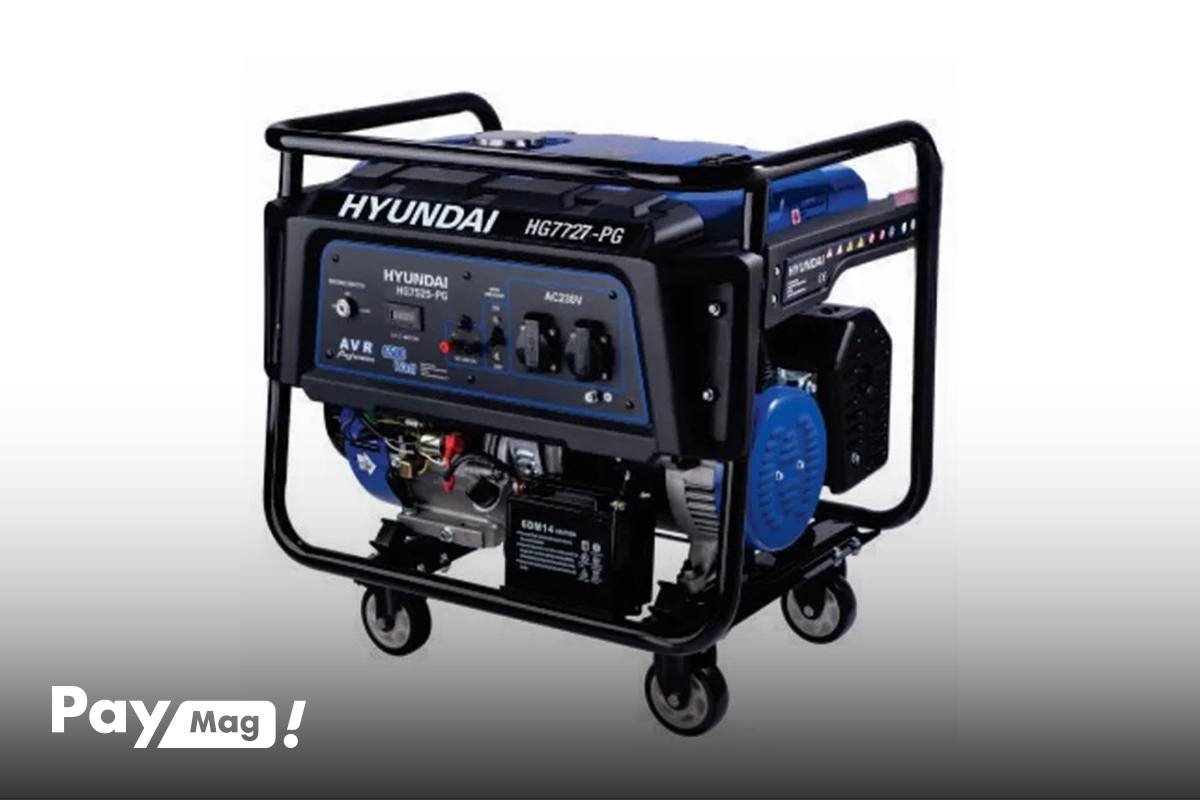موتور برق بنزینی هیوندای مدل HG7727-PG