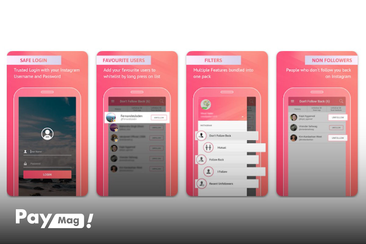  آنفالویاب اینستاگرام نرم افزار Followers & Un followers