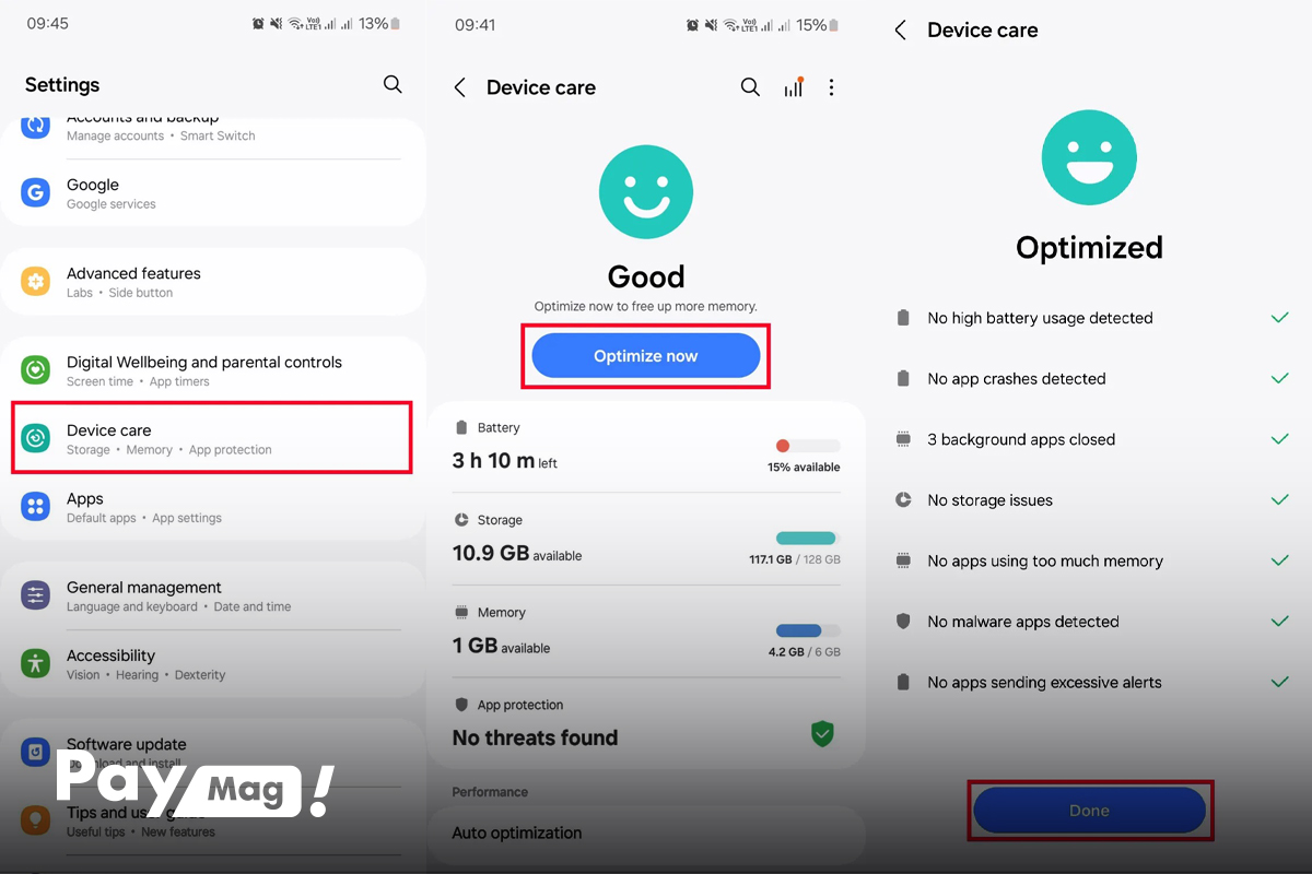 نحوه پاک کردن کش کلی گوشی سامسونگ