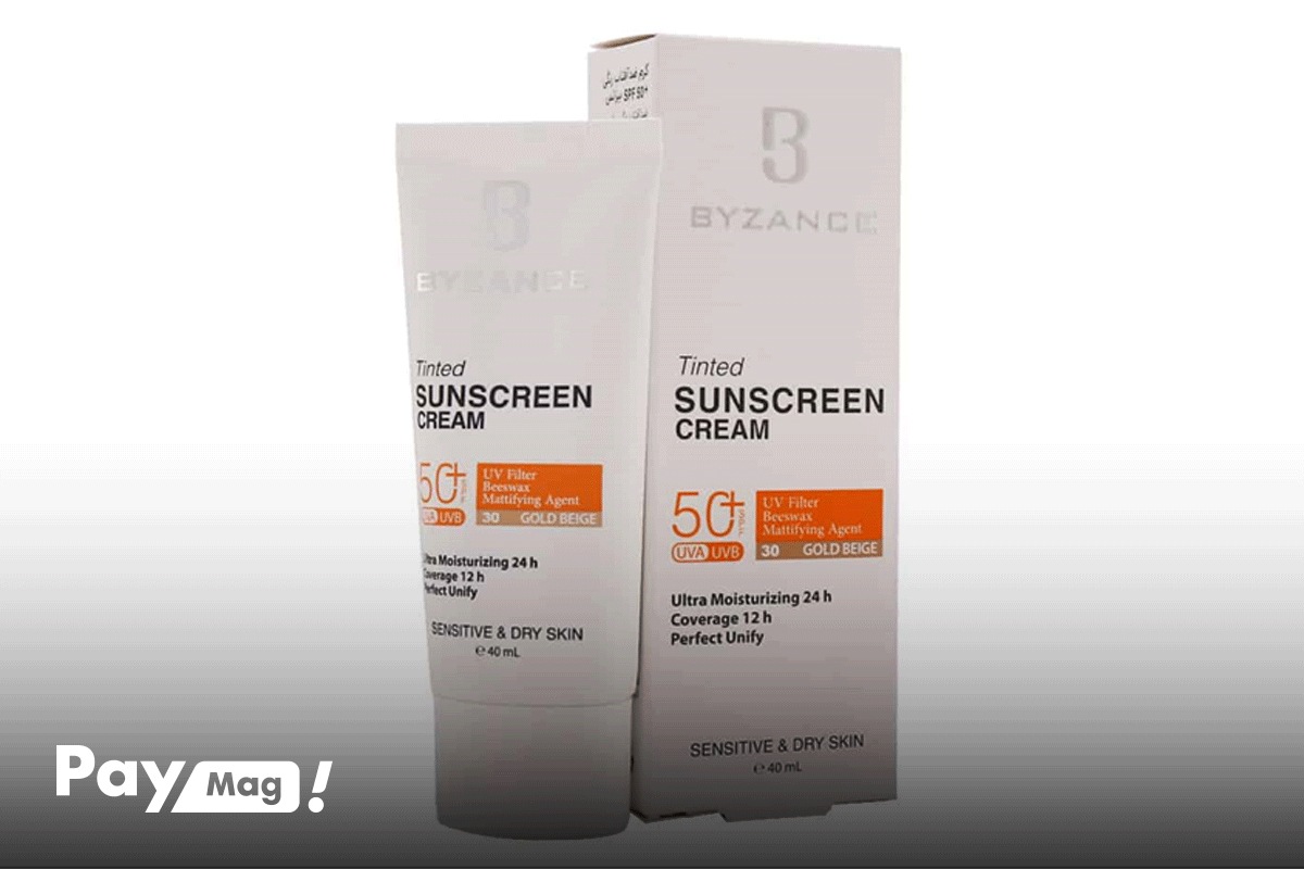 کرم ضد آفتاب بیزانس مناسب پوست خشک