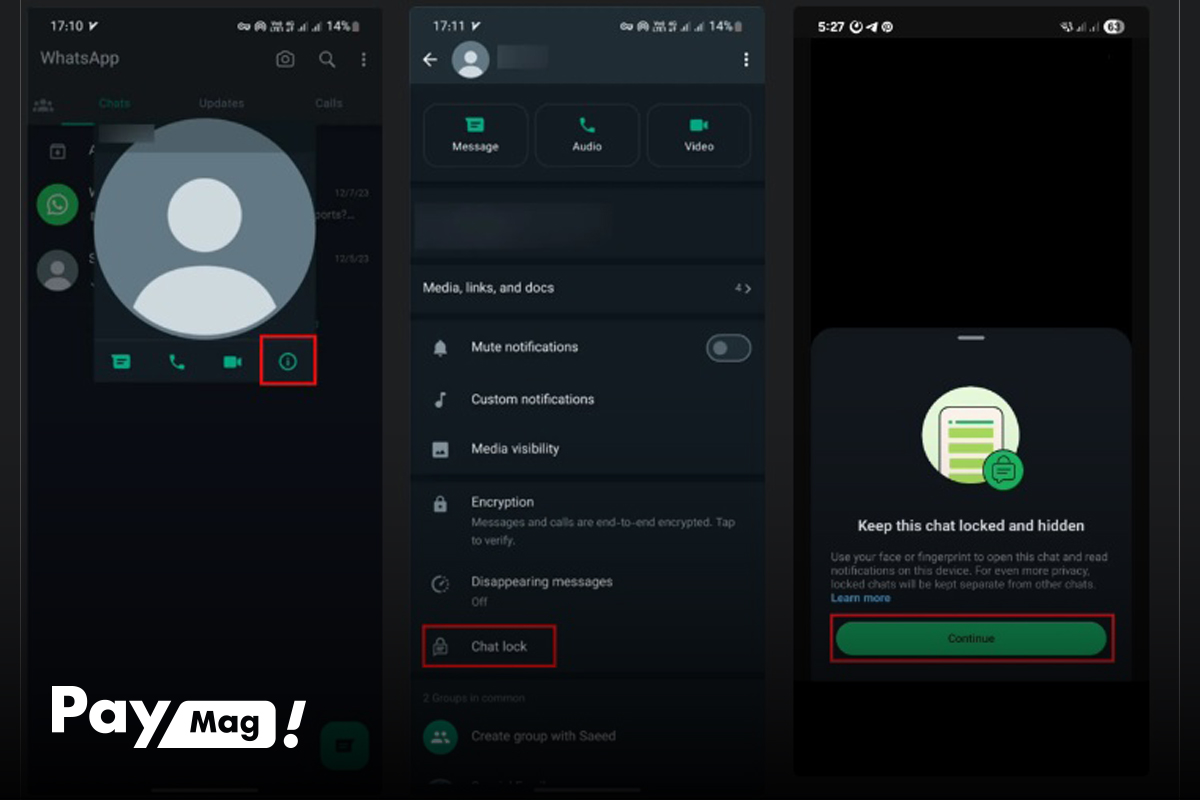 چگونه واتساپ خود را قفل کنیم
