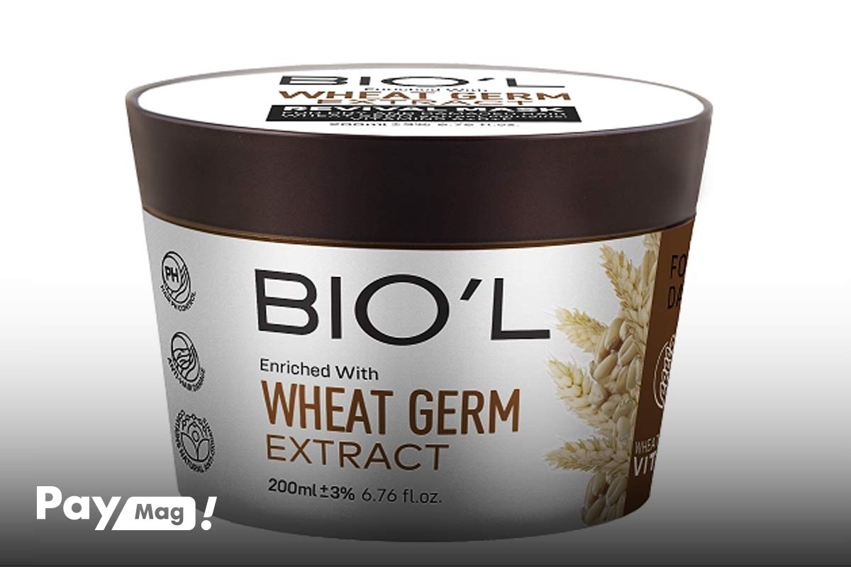 ماسک مو کاسه ای بیول مدل Wheat Germ مناسب موهای خشک و آسیب دیده 