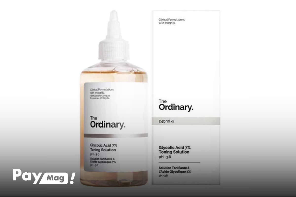 تونر لایه بردار و روشن کننده اوردینری حاوی گلیکولیک اسید 7%