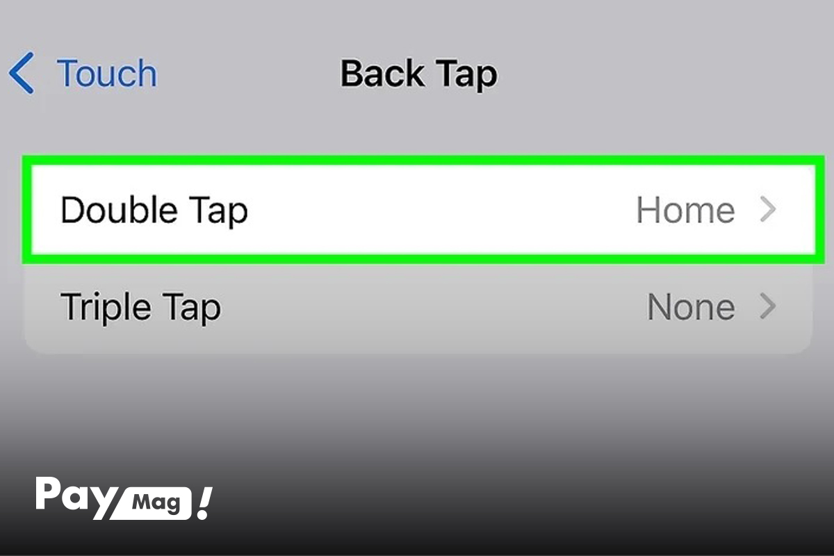 گرفتن اسکرین شات با قابلیت Back Tap