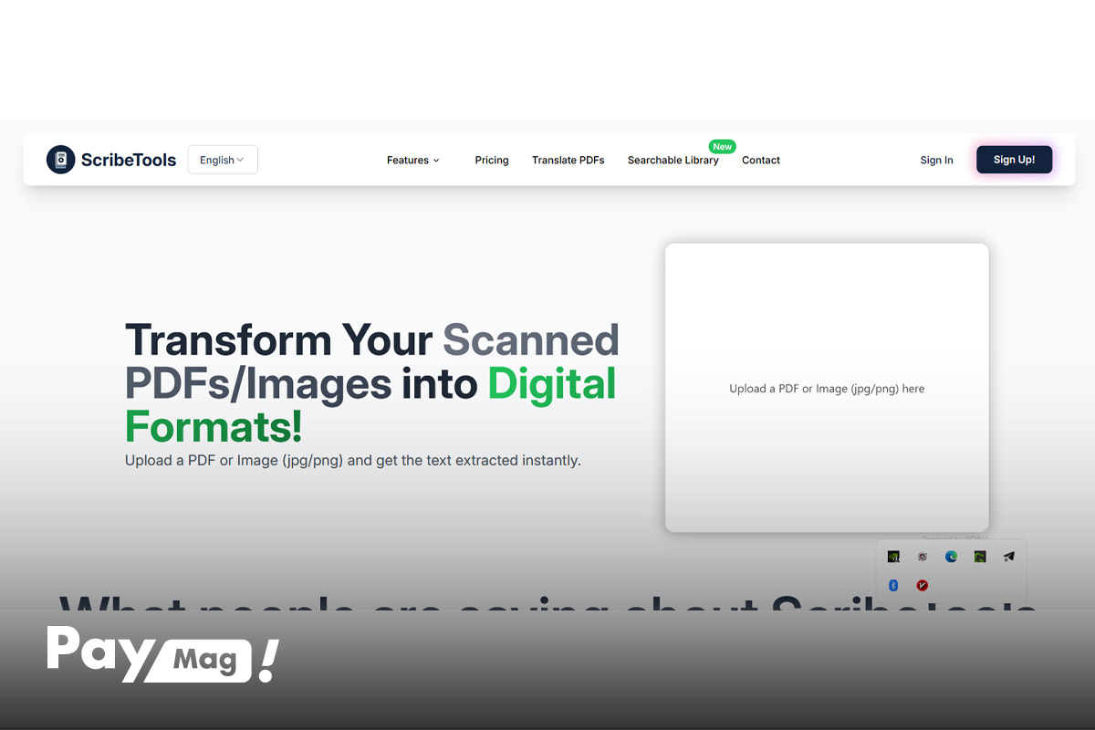 سایت ScribeTools برای تبدیل تصاویر به متن