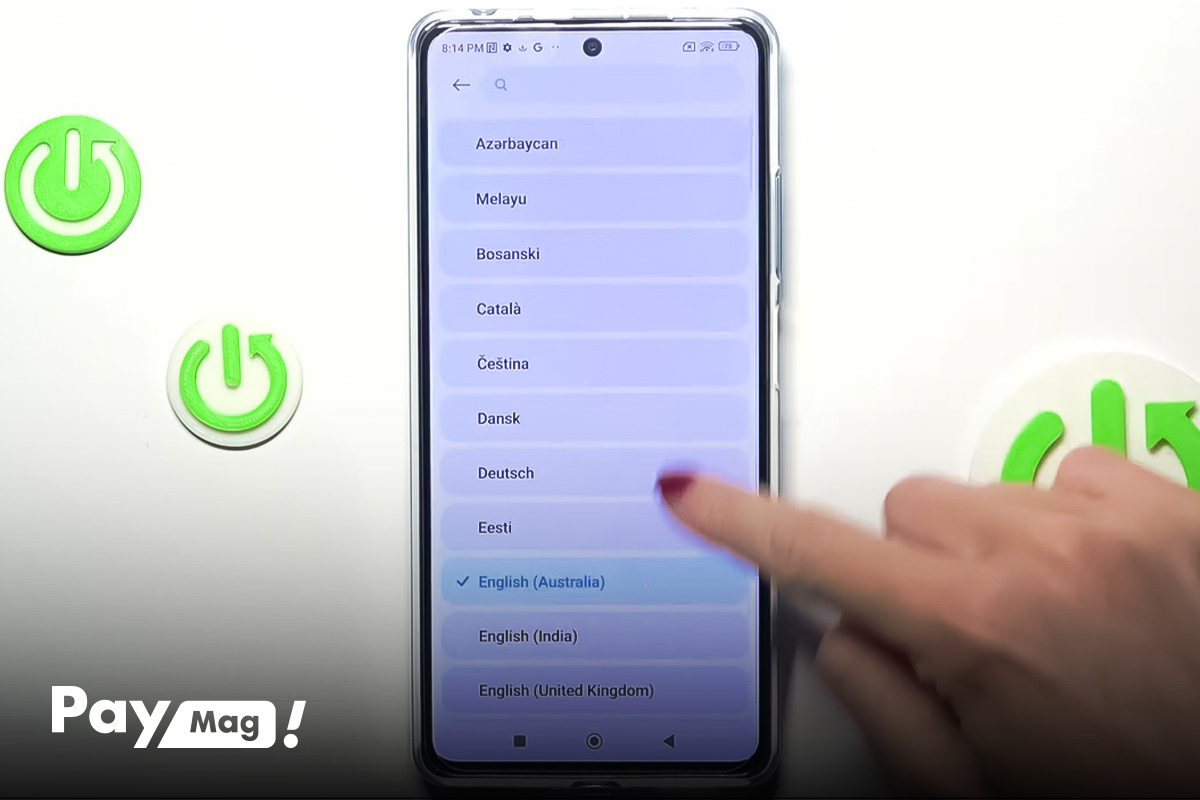 چگونه زبان گوشی را فارسی کنیم