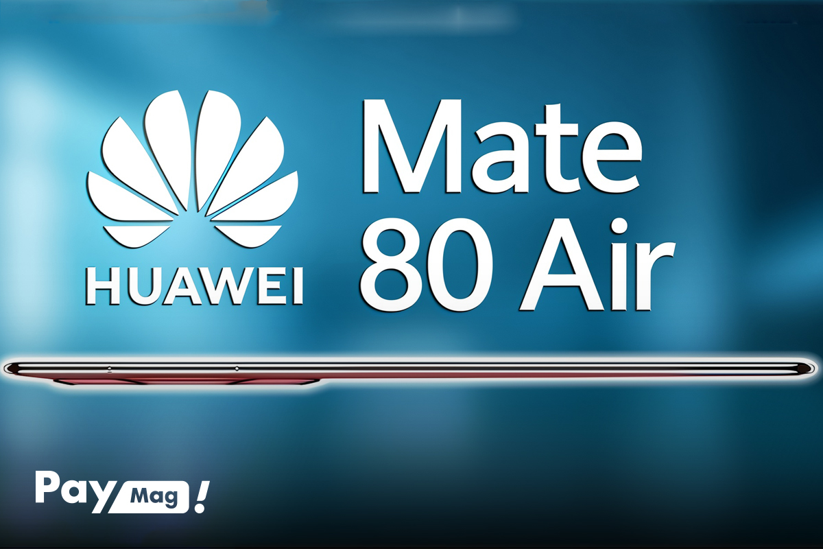 "هواوی با گوشی Mate 80 Air باریک تز از آیفون ایر "