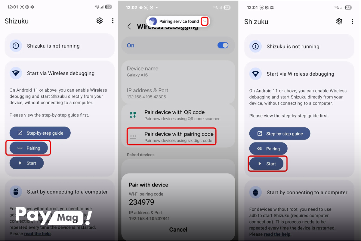 فعال کردن ضبط تماس گوشی سامسونگ در Shizuku