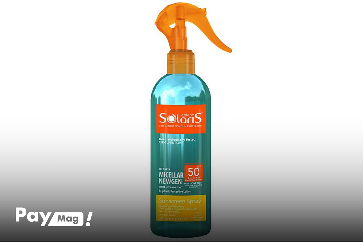 اسپری ضد آفتاب آردن مدل Solaris Micellar