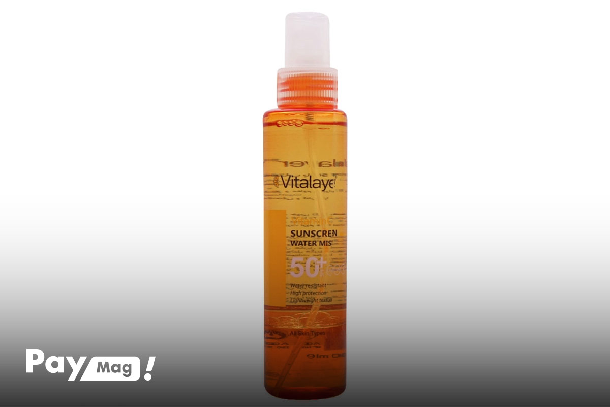 اسپری ضد آفتاب ویتالیر مدل ویتامین C SPF 50 حجم 150 میلیلیتر