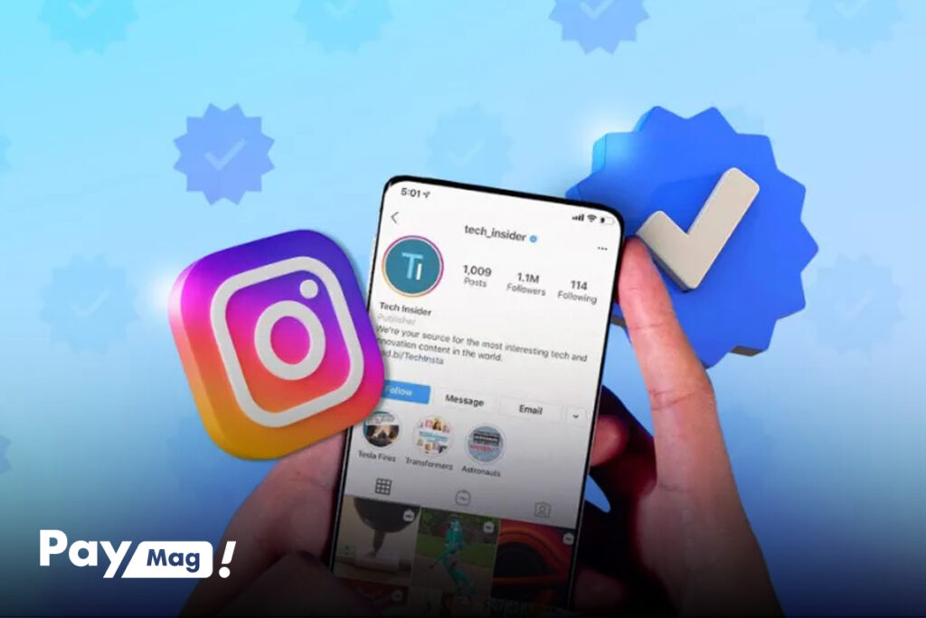 تیک آبی اینستا