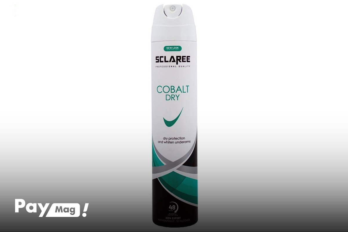 اسپری ضد تعریق مردانه اسکلاره مدل Cobalt Dry