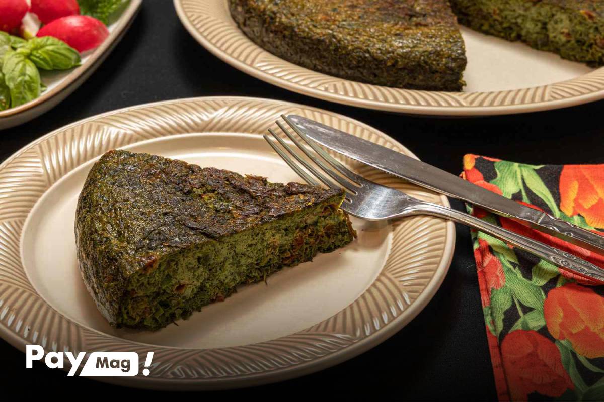 کوکو سبزی یک شام فوری