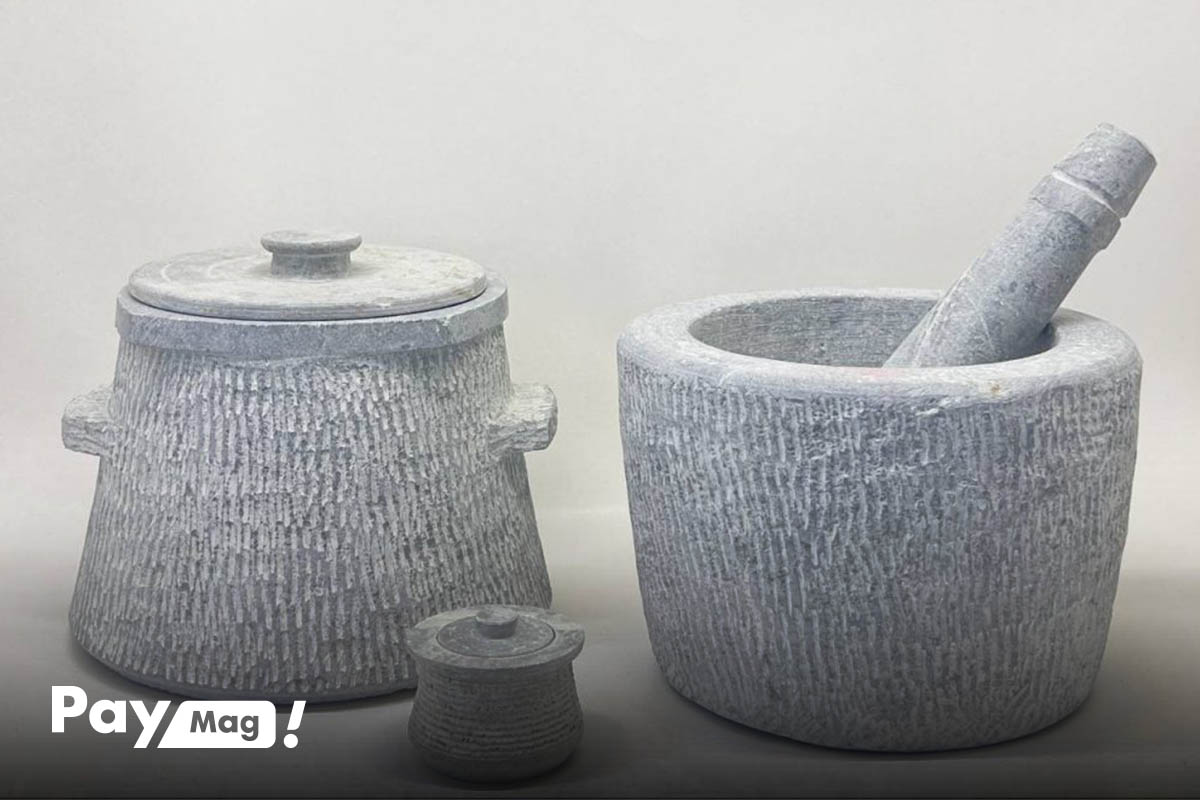 دیگ سنگی، یکی از زیباترین سوغات مشهد