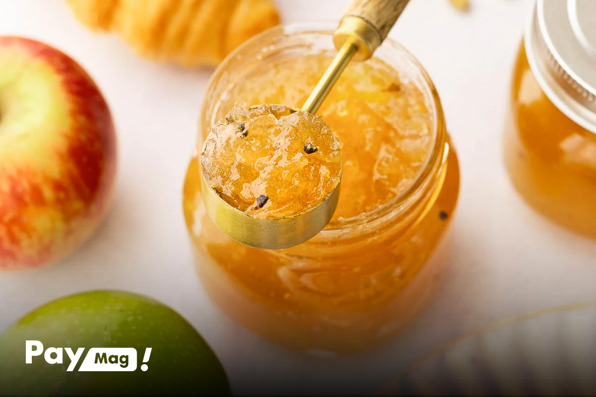 مربای سیب رنده شده