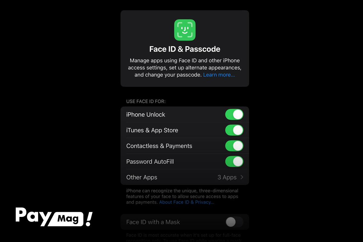 نحوه ست کردن Face ID