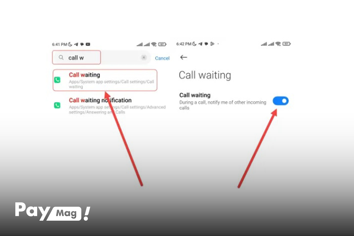 فعال سازی قابلیت انتظار تماس در گوشی اندروید