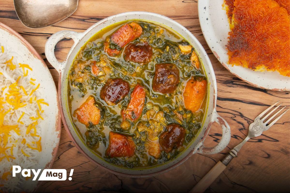 خورشت فوری آلواسفناج