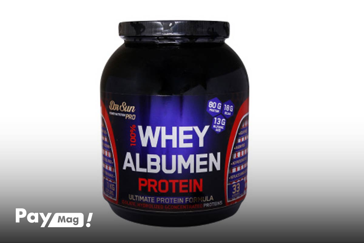 پودر پروتئین طبیعی آلبومین 100 درصد Whey Albumen 100% دکتر سان Dr Sun