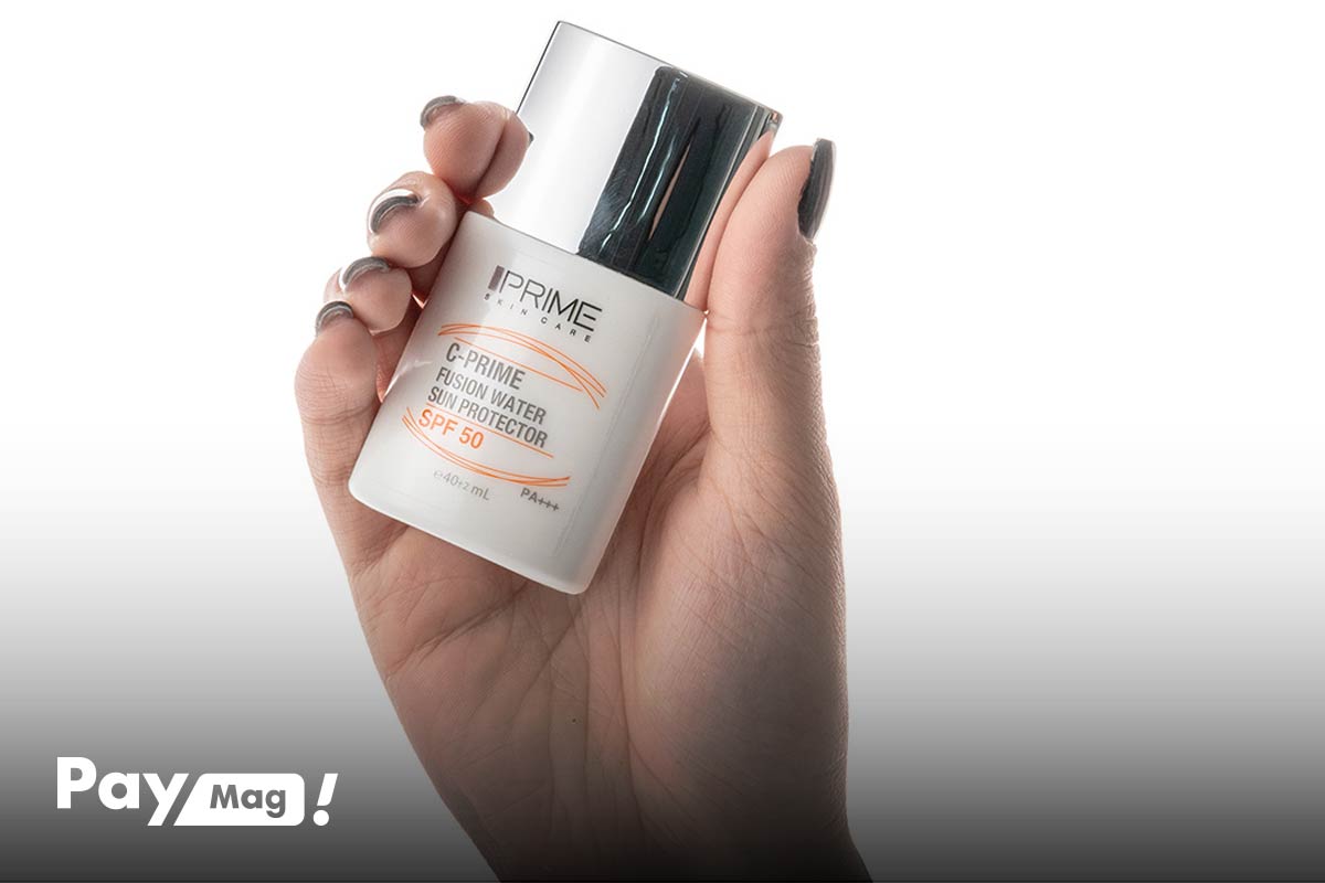 فلوئید ضد آفتاب پرایم مدل فیوژن واتر حاوی ویتامین سی با SPF50