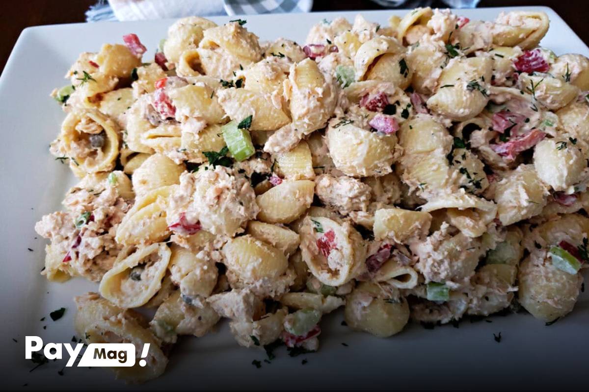 طرز تهیه سالاد ماکارونی ساده با مرغ